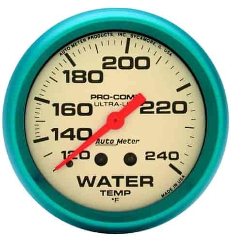 Ultra-Nite Water Temperature Gauge 2-5/8" mechanical