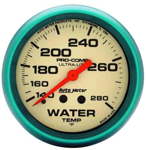 Ultra-Nite Water Temperature Gauge 2-5/8" mechanical