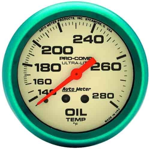Ultra-Nite Oil Temperature Gauge 2-5/8" mechanical
