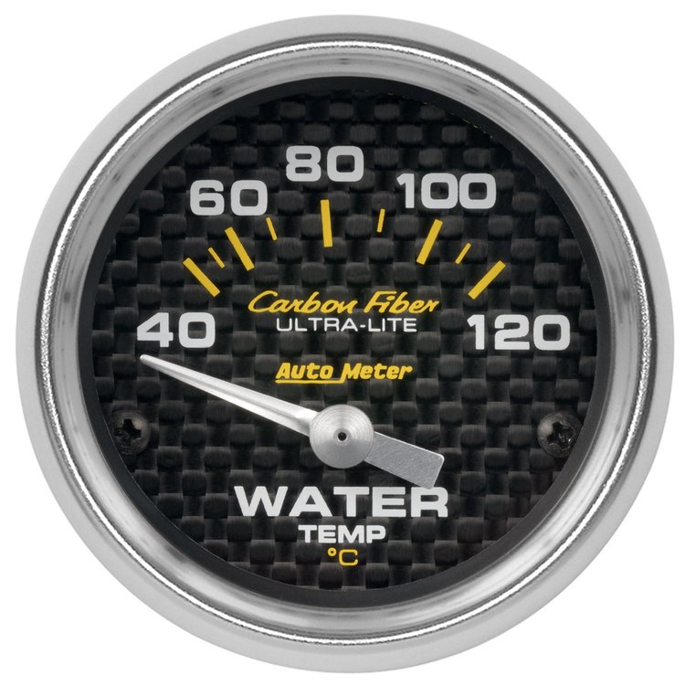 Carbon Fiber Water Temperature Gauge