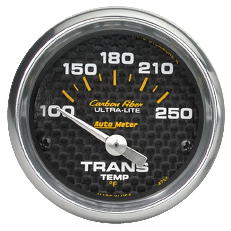 Carbon Fiber Transmission Temperature Gauge 2-1/16" electrical