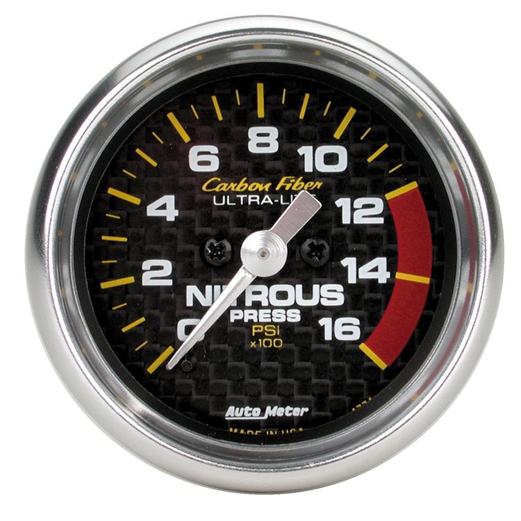 Carbon Fiber Nitrous Gauge 2-1/16" electrical