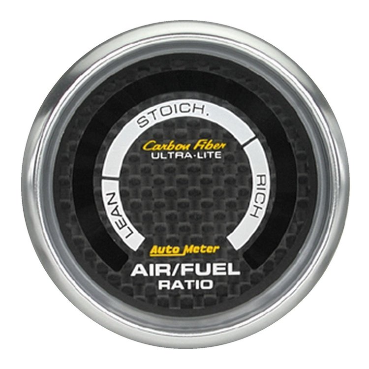 Carbon Fiber Air/Fuel Ratio Gauge 2-1/16" electrical