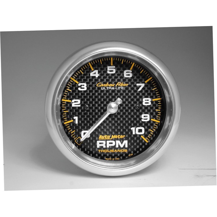 Carbon Fiber In-Dash Tachometer 3-3/8" electrical