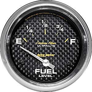 Carbon Fiber Fuel Level Gauge Fits most custom applications