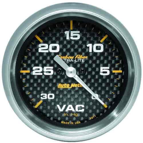 Carbo Fiber Vacuum Gauge 2-5/8" electrical