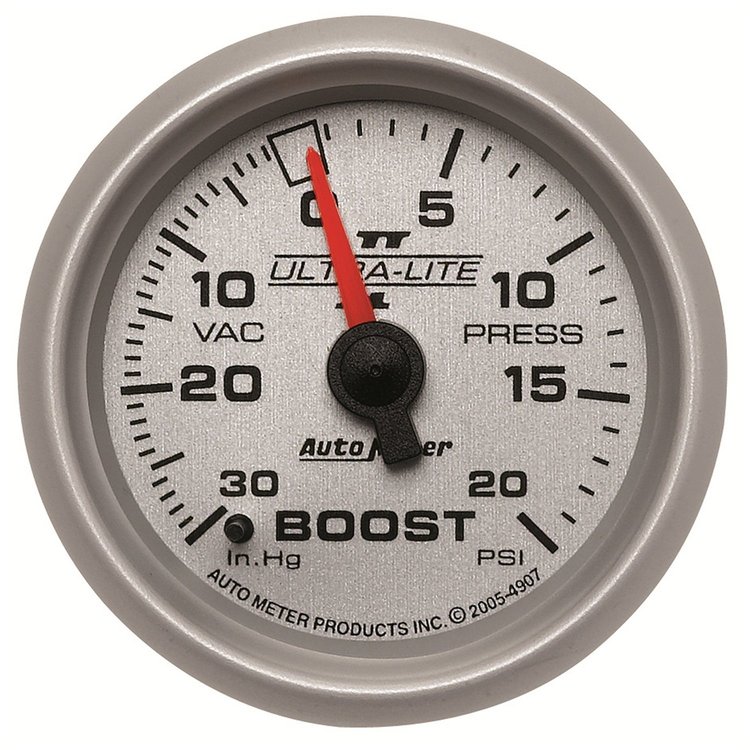 Ultra-Lite II Vacuum/Boost Gauge 2-1/16" mechanical