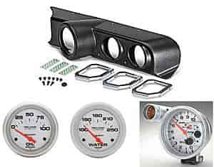 Dual Dash Tach Pod Kit Kit Includes: Auto Meter Dual Dash Tach Pod