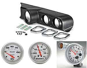 Dual Dash Tach Pod Kit Kit Includes: Auto Meter Dual Dash Tach Pod
