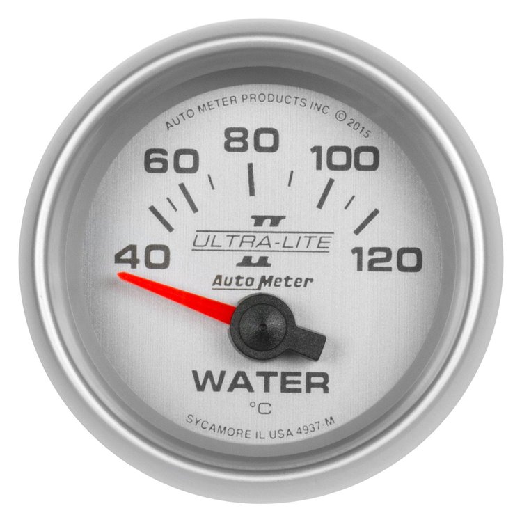 Ultra-Lite II Water Temperature Gauge 2-1/16" short sweep electrical