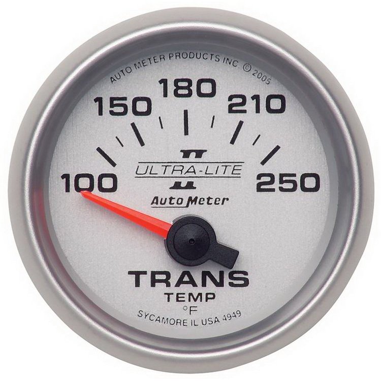 Ultra-Lite II Transmission Temperature Gauge 2-1/16" short sweep electrical