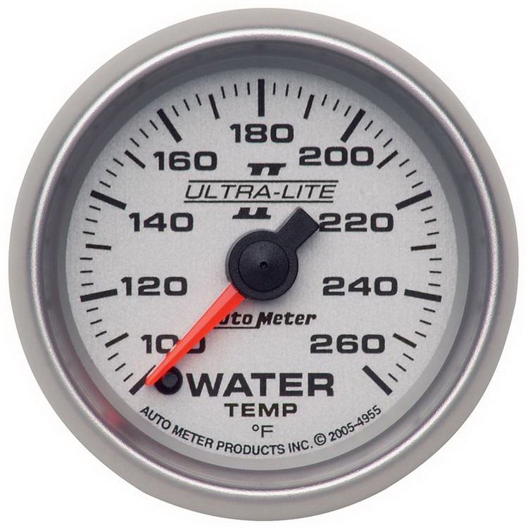 Ultra-Lite II Water Temperature Gauge 2-1/16" full sweep electrical