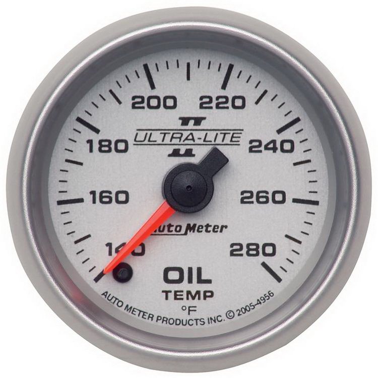 Ultra-Lite II Oil Temperature Gauge 2-1/16" full sweep electrical