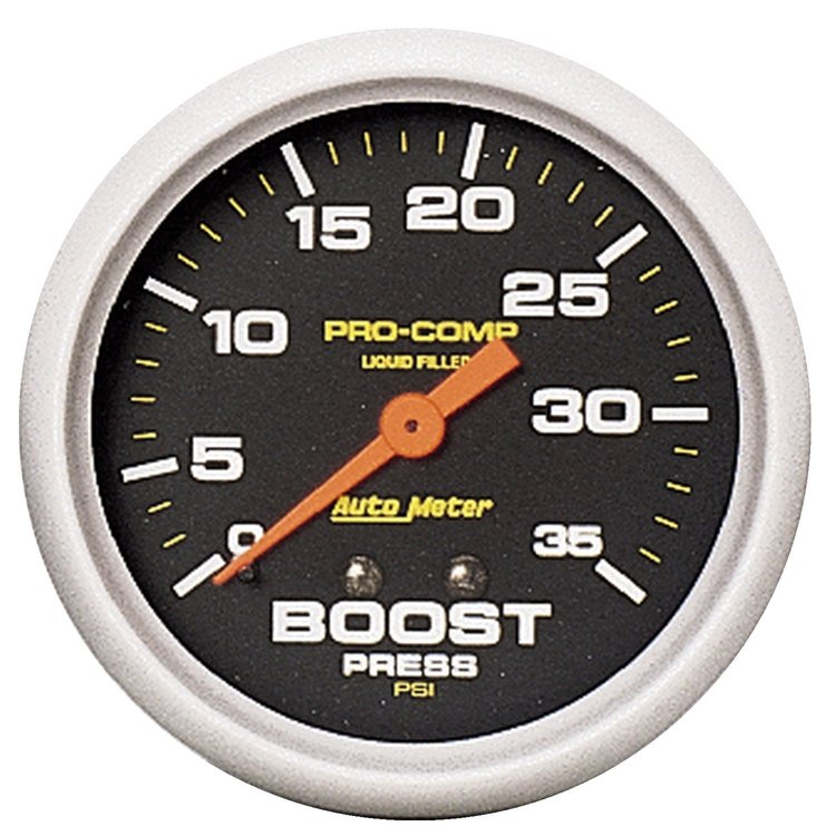 Pro-Comp Boost Gauge 2-5/8" liquid-filled mechanical
