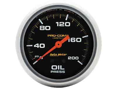 Pro-Comp Oil Pressure Gauge 2-5/8" liquid-filled mechanical