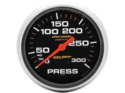 Pro-Comp Universal Pressure Gauge 2-5/8" liquid-filled mechanical