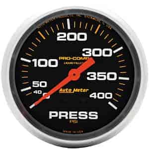 Pro-Comp Universal Pressure Gauge 2-5/8" liquid-filled mechanical