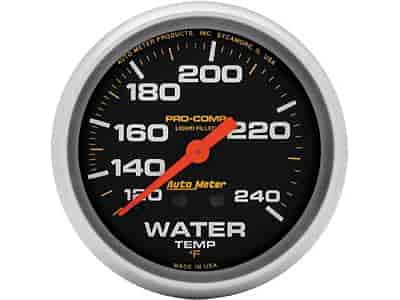 Pro-Comp Water Temperature Gauge 2-5/8" liquid-filled mechanical