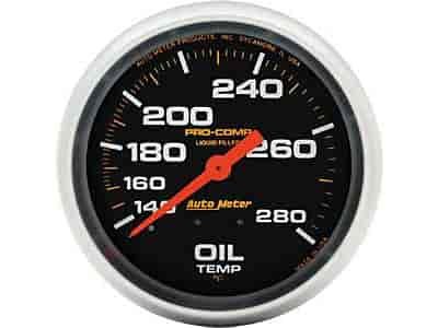 Pro-Comp Oil Temperature Gauge 2-5/8" liquid-filled mechanical