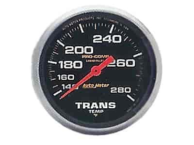 Pro-Comp Transmission Temperature Gauge 2-5/8" liquid-filled mechanical
