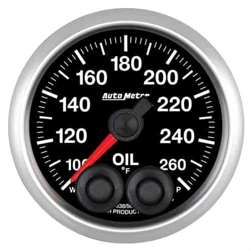 OIL TEMP 2 1/16 260F W/PEAK/WARN ELITE W/O PRO-CONTROL