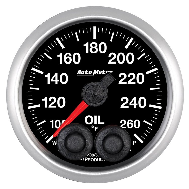 Elite Series Oil Temperature Gauge 100-260F