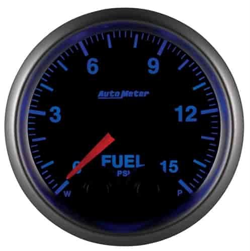 FUEL PRESS 2 1/16 15PSI W/PEAK/WARN ELITE -4AN SENSOR