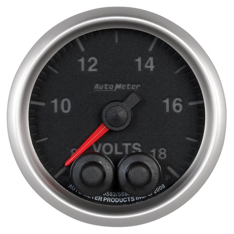 Elite Series Voltmeter Gauge 8-18V