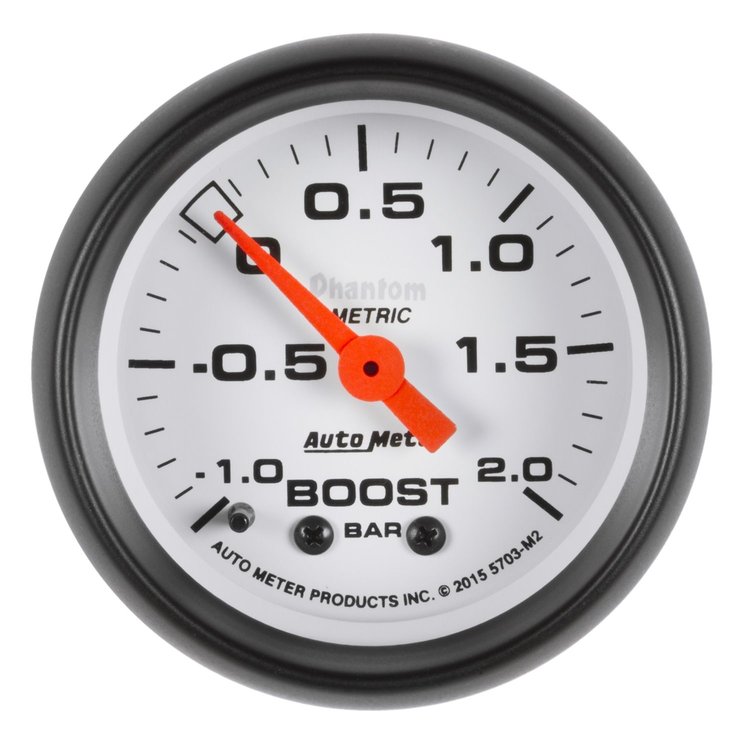Phantom Vacuum/Boost Gauge 2-1/16" mechanical