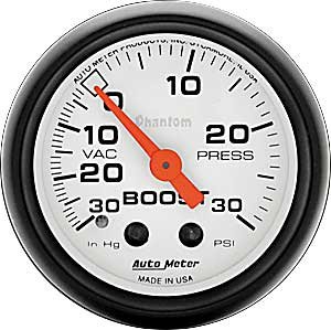 Phantom Vacuum/Boost Gauge 2-1/16" mechanical