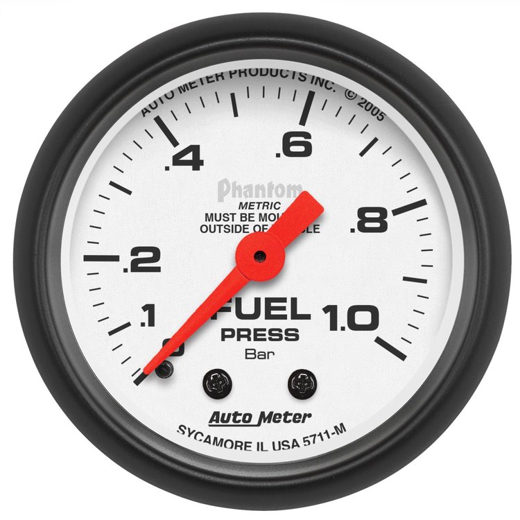 Phantom Fuel Pressure Gauge 2-1/16" mechanical