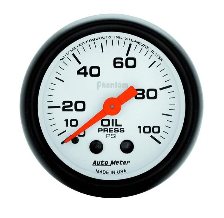 Phantom Oil Pressure Gauge 2-1/16" mechanical