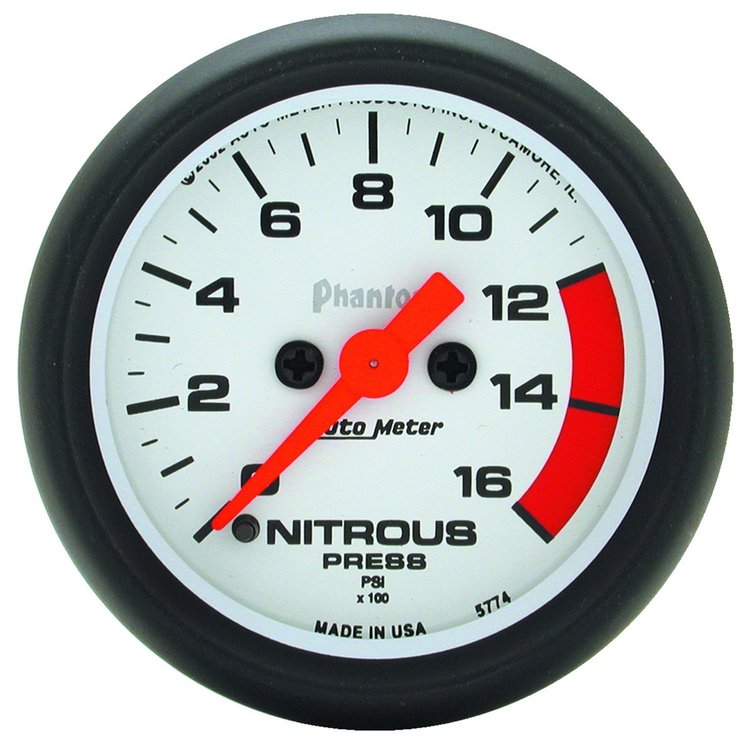 Phantom Nitrous Pressure Gauge 2-1/16" electrical