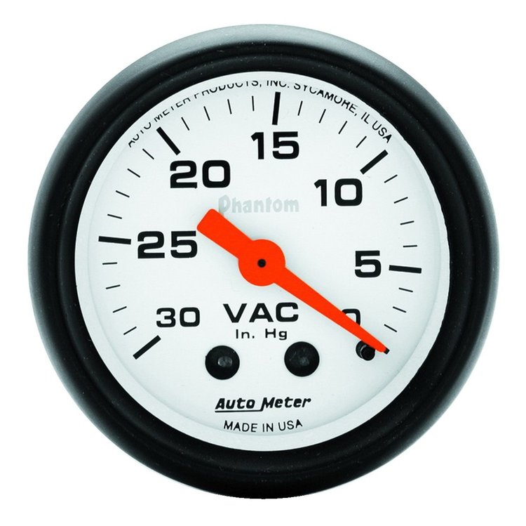 Phantom Vacuum Gauge 2-1/16" mechanical