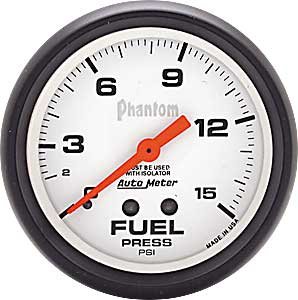 Phantom Fuel Pressure Gauge 2-5/8" mechanical