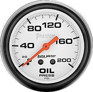 Phantom Oil Pressure Gauge 2-5/8" mechanical