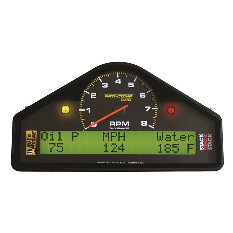 Pro-Comp Pro Street Dash Display Dual Range RPM: 0-3-8K