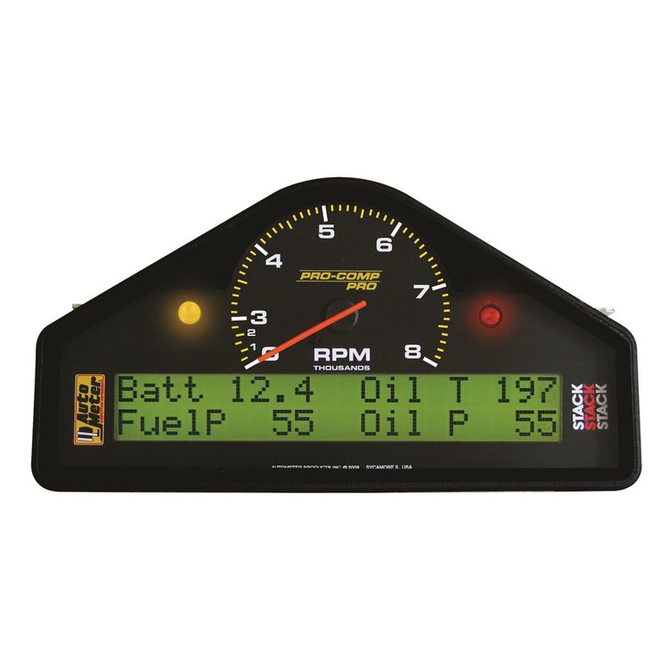Pro-Comp Pro Race Dash Display Dual Range RPM: 0-3-8K