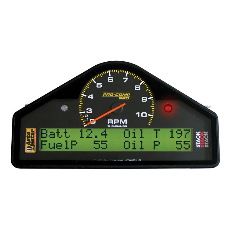 Pro-Comp Pro Race Dash Display Dual Range RPM: 0-3-10K