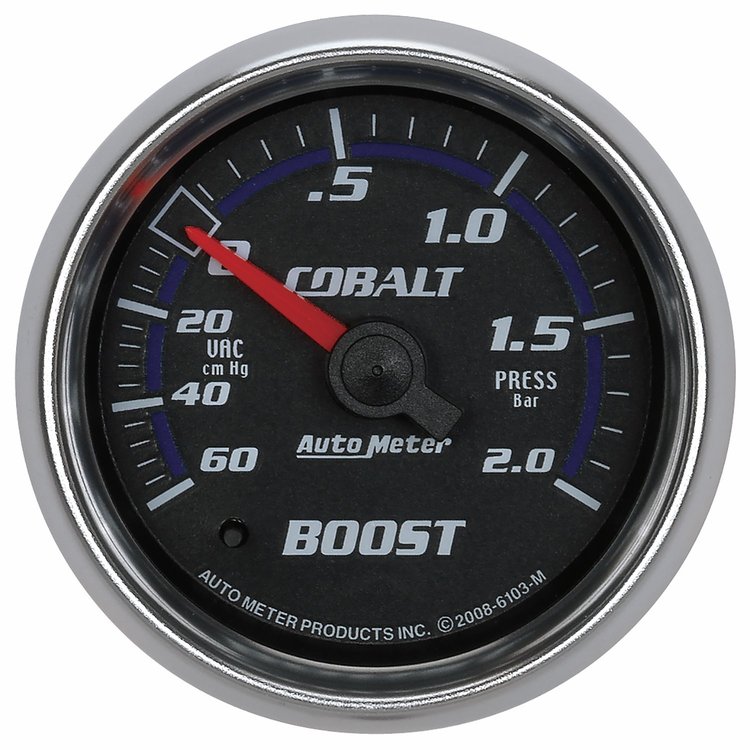 Cobalt Vacuum/Boost Gauge 2-1/16" Mechanical