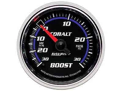 Cobalt Vacuum/Boost Gauge 2-1/16" , mechanical full sweep