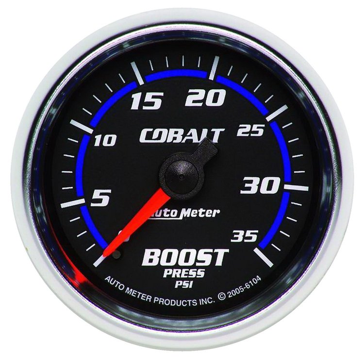 Cobalt Boost Gauge 2-1/16", mechanical full sweep