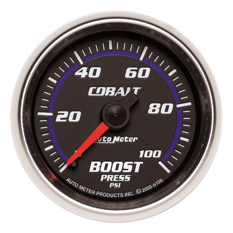 Cobalt Boost Gauge 2-1/16" , mechanical full sweep