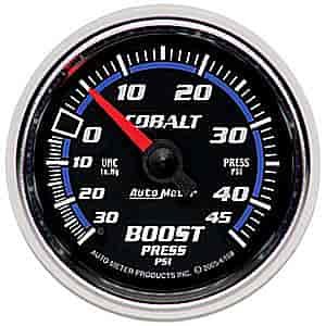 Cobalt Vacuum/Boost Gauge 2-1/16", mechanical full sweep