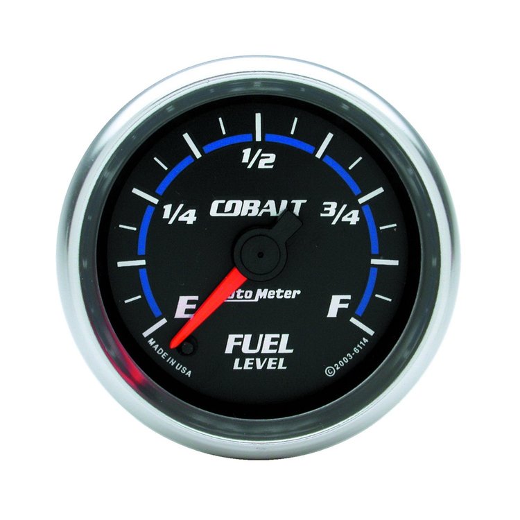 Cobalt Adjustable Fuel Level Gauge 2-1/16", electrical full sweep