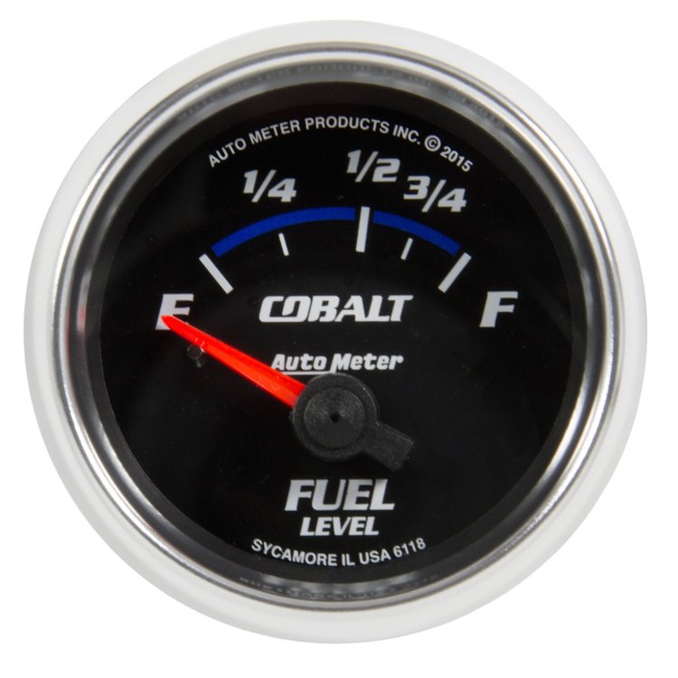 Cobalt Fuel Level Gauge 2-1/16", electrical short sweep