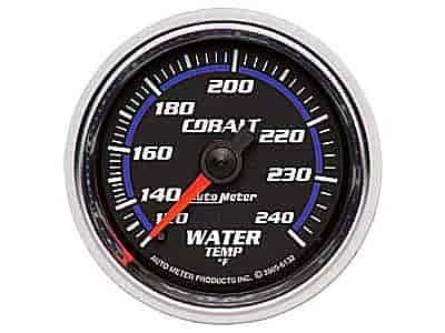 Cobalt Water Temperature Gauge 2-1/16" , mechanical full sweep