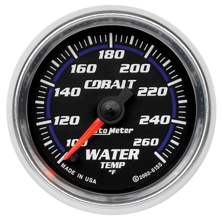 Cobalt Water Temperature Gauge 2-1/16", electrical full sweep