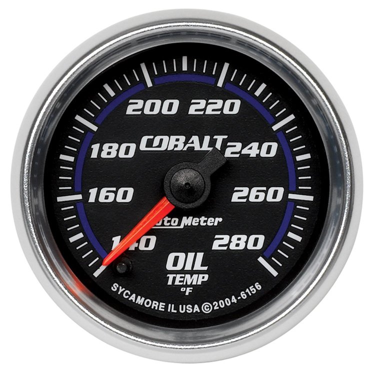 Cobalt Oil Temperature Gauge 2-1/16", electrical full sweep
