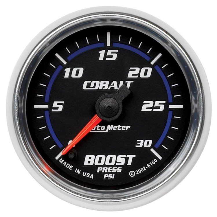 Cobalt Boost Gauge 2-1/16", electrical full sweep